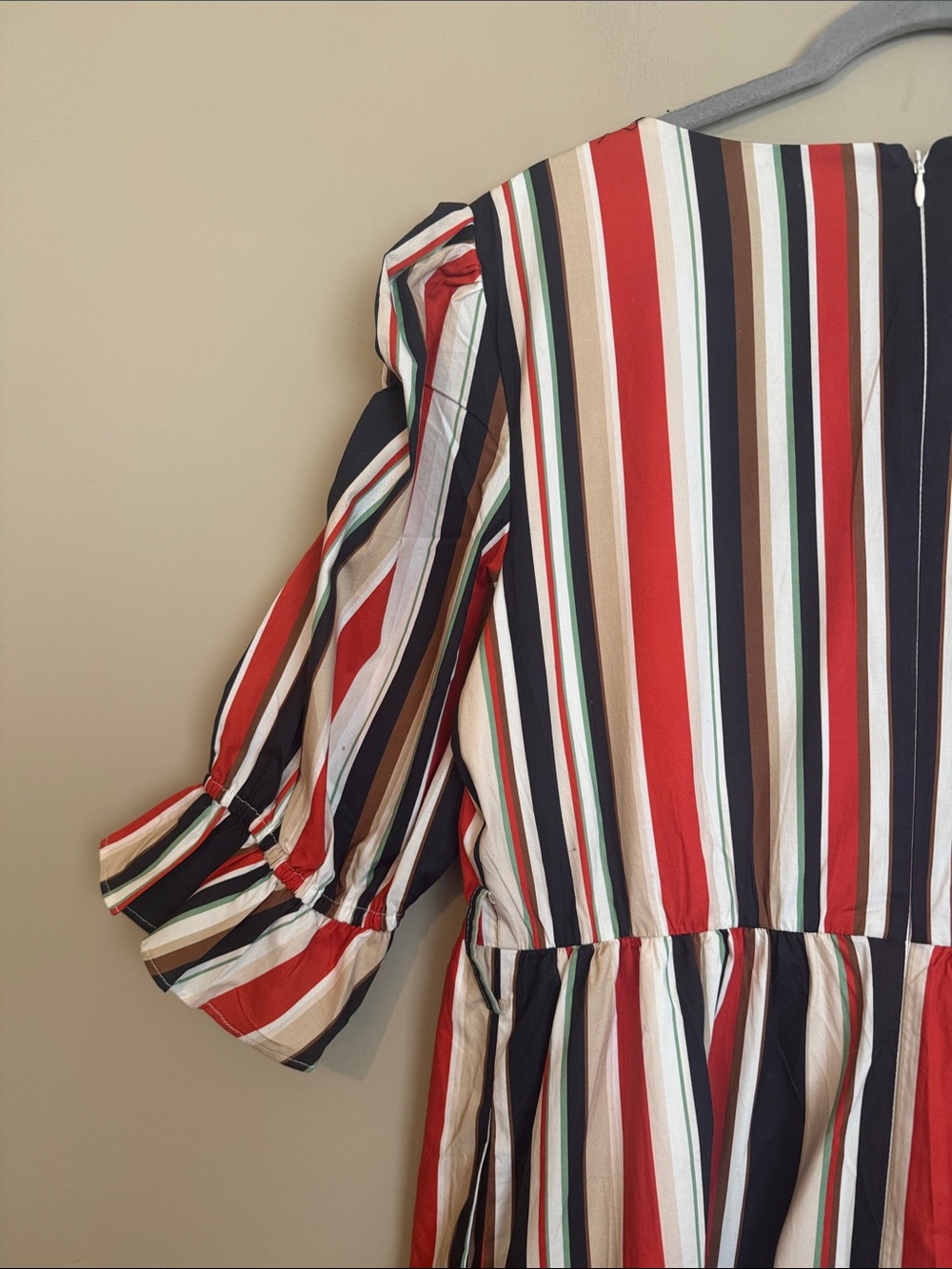 NWOT- Hutch Arlo Stripe Short Sleeve Tiered Dress, Multi Riviera Stripe, size 12 - Picture 11 of 12